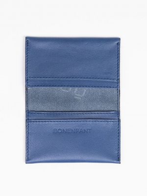 Carlos M - Medium leather wallet - Blue