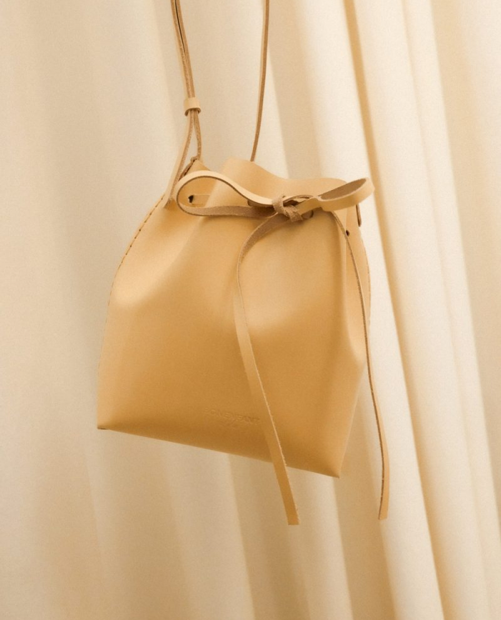 almond bucket bag