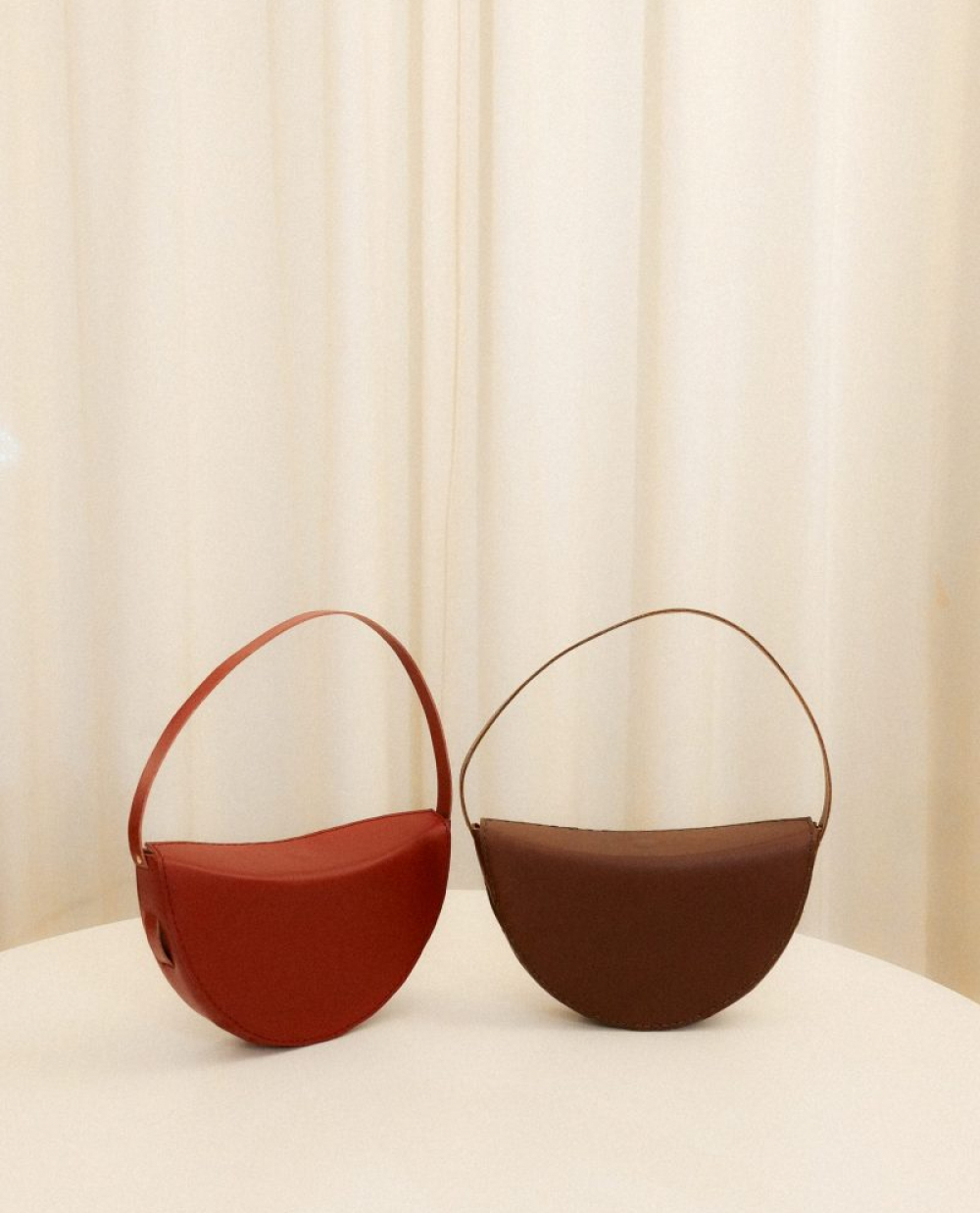 moon bag brown red